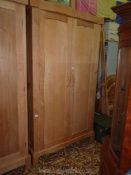 A stylish mixed hardwoods "Mark Rowlands Fine Furniture Cabinet Maker",