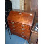 A 19th century Mahogany Bureau,