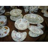 A good quantity of Mintons 'Haddon Hall' china including cake stand , large meat platter,