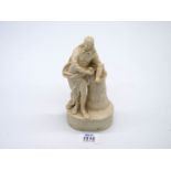 A Parian ware figure of Milton.