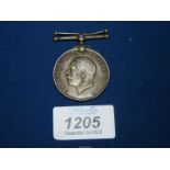 A British WWI medal awarded to P.T.E. Frank. G. Winters Monmouth.R. No.290486.