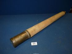An antique British Naval brass and canvas Telescope by T. Cooke & Sons, London and York, model no.