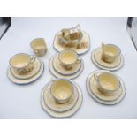 A Coronet Ware by Nell Gwyn part Teaset to include cake plate, six tea plates,