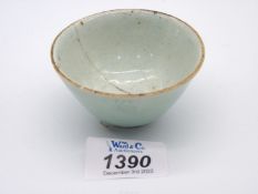 A collectable Chinese Song dynasty celadon wine cup c.