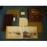 A quantity of old empty albums, cash books and sketch books, all a/f,