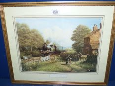 A framed and mounted Print entitled 'Morning Delivery' by Don Breckon.