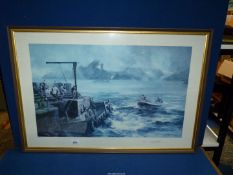 A large framed Limited Edition David Shepherd print titled ' Village Bay - St Kilda', no: 62/200,