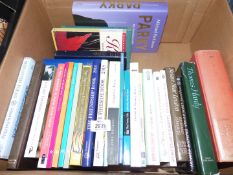 A box of books: Dylan Thomas, Keats, Thomas Hardy etc.