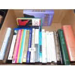 A box of books: Dylan Thomas, Keats, Thomas Hardy etc.