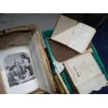 Two boxes of books including'The Scripture Expositor Holy Bible',