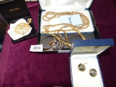 A quantity of vintage Monet costume jewellery including boxed set of necklace,