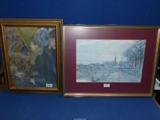 A framed Renoir print 'La Premiere Sortie',