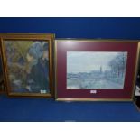 A framed Renoir print 'La Premiere Sortie',