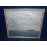 A framed Colin Brown seascape, dated 1984.