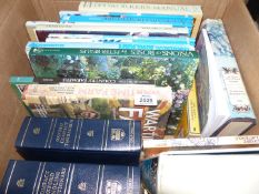 A box of books including 'Tales of The Old Country farmers', Wartime on The Farm,