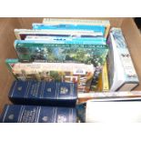 A box of books including 'Tales of The Old Country farmers', Wartime on The Farm,