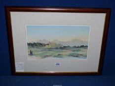 A limited edition print of a watercolour painted by Prince Charles before he was king.