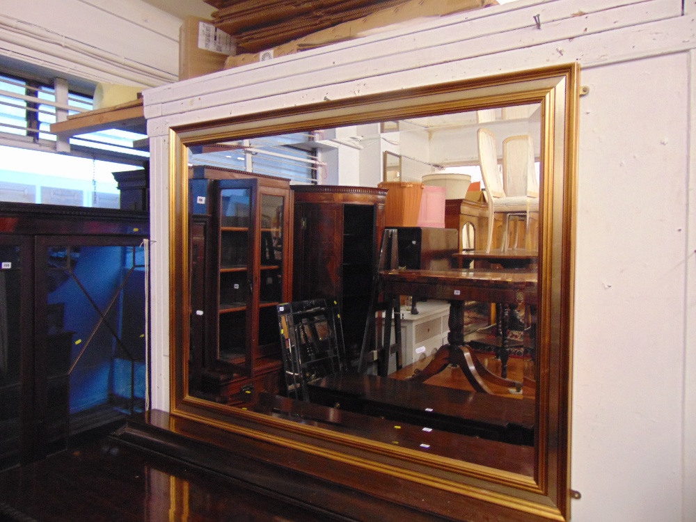 A large contemporary bevelled mirror - Image 2 of 3