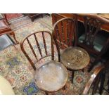 A pair of Bentwood chairs