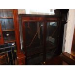 A two door mahogany bookcase