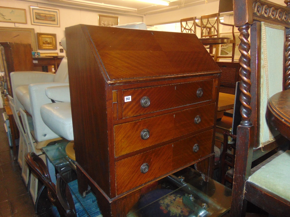 A mahogany bureau