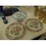 A set of oriental comports