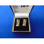 Pair of 18ct Gold stud earrings