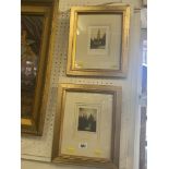 Two small framed print, prague,