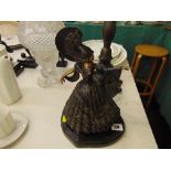 A bronze Artdeco dancing lady