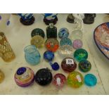 A collection of paperweights, approx.
