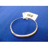 An 18ct White Gold bangle, 12 grams,