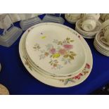 A qty of Wedgewood platters