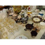 Eight pieces of Welsh Wingard china, inc. teapots, biscuit barrel etc.