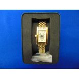 A ladies Emporio Armani dress watch, gold plated,