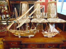 two model boats
