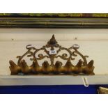 A brass Menorah