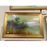 A gilt framed oil,