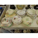 A qty of china tureens etc. Copeland, Meakin etc.