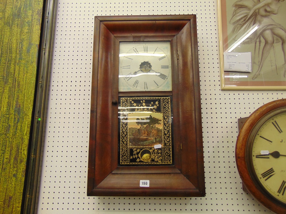 An American wall clock,