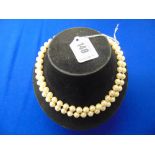 A Two row uniform Pearl necklace,