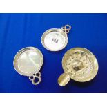 Three items of silver plated inc.