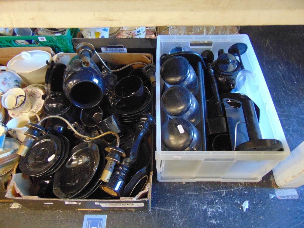 A large qty of black chinaware etc. - Image 2 of 4