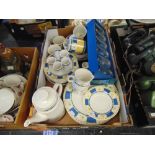 A Royal Norfolk dinner/ tea set and a boxed set of glasses