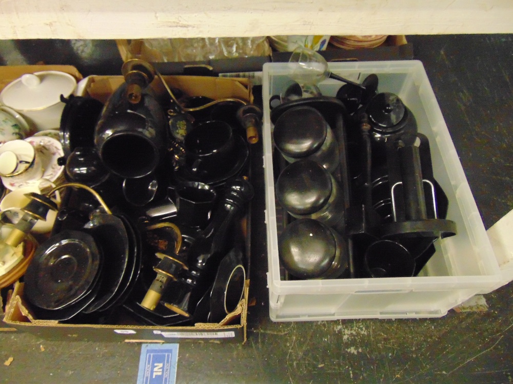 A large qty of black chinaware etc. - Image 3 of 4