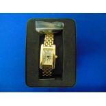 A ladies Emporio Armani dress watch, gold plated,