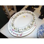 A qty of Wedgewood platters