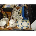 A Royal Norfolk dinner/ tea set and a boxed set of glasses