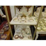 An assortment of chinaware inc. Dresden, Crown Derby etc.