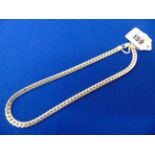 A hallmarked chain, 42cm,