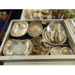 A qty of assorted silver plate